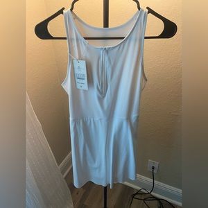 White Halara golf/tennis dress.